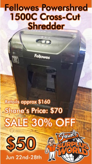 Fellowes Powershred 1500C Cross-Cut  Shredder