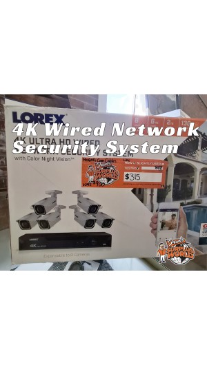 4K Wired Network Security System