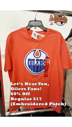 Oilers T-Shirt with Embroidered Crest