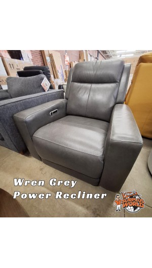 Wren Grey Power Recliner