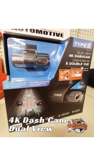 4K Dual View Dash Cam