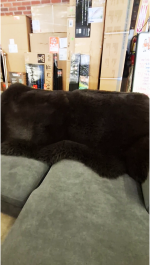 Faux Bearskin Blanket